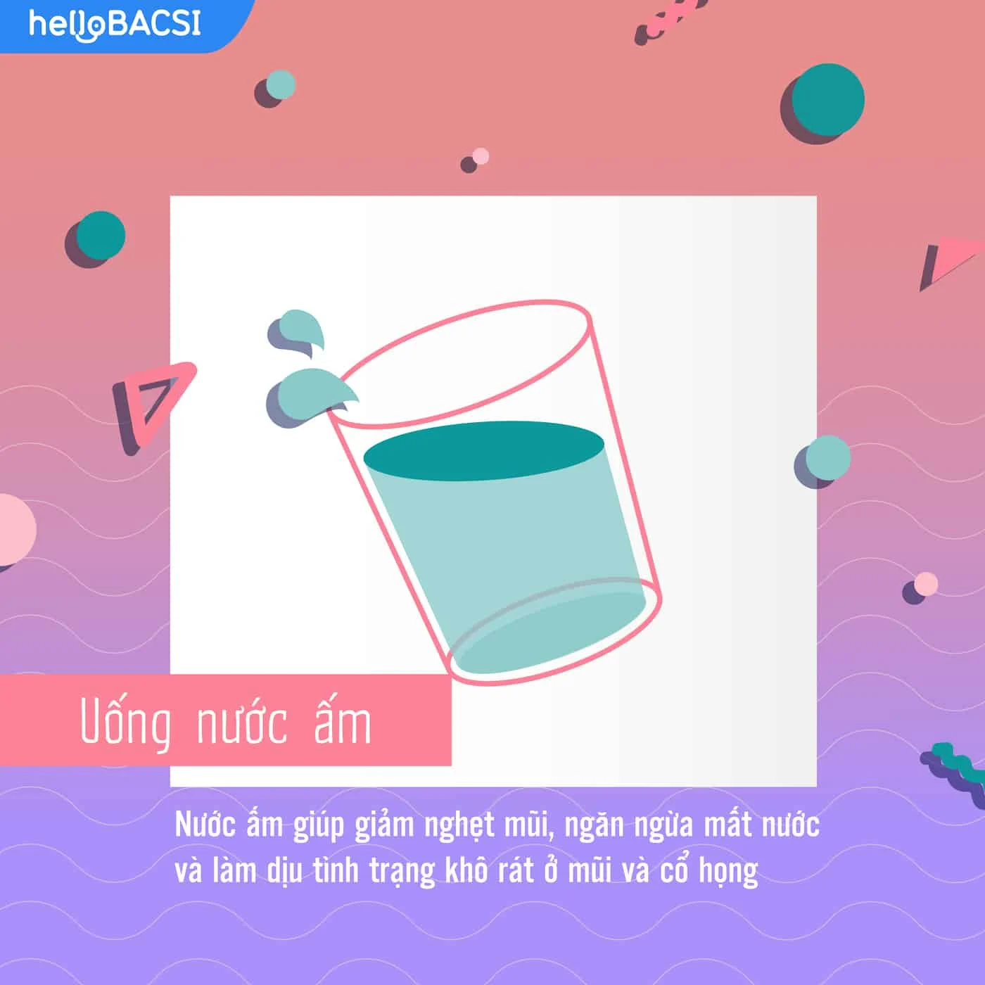 Uống nước ấm tốt cho bà bầu bị cảm cúm