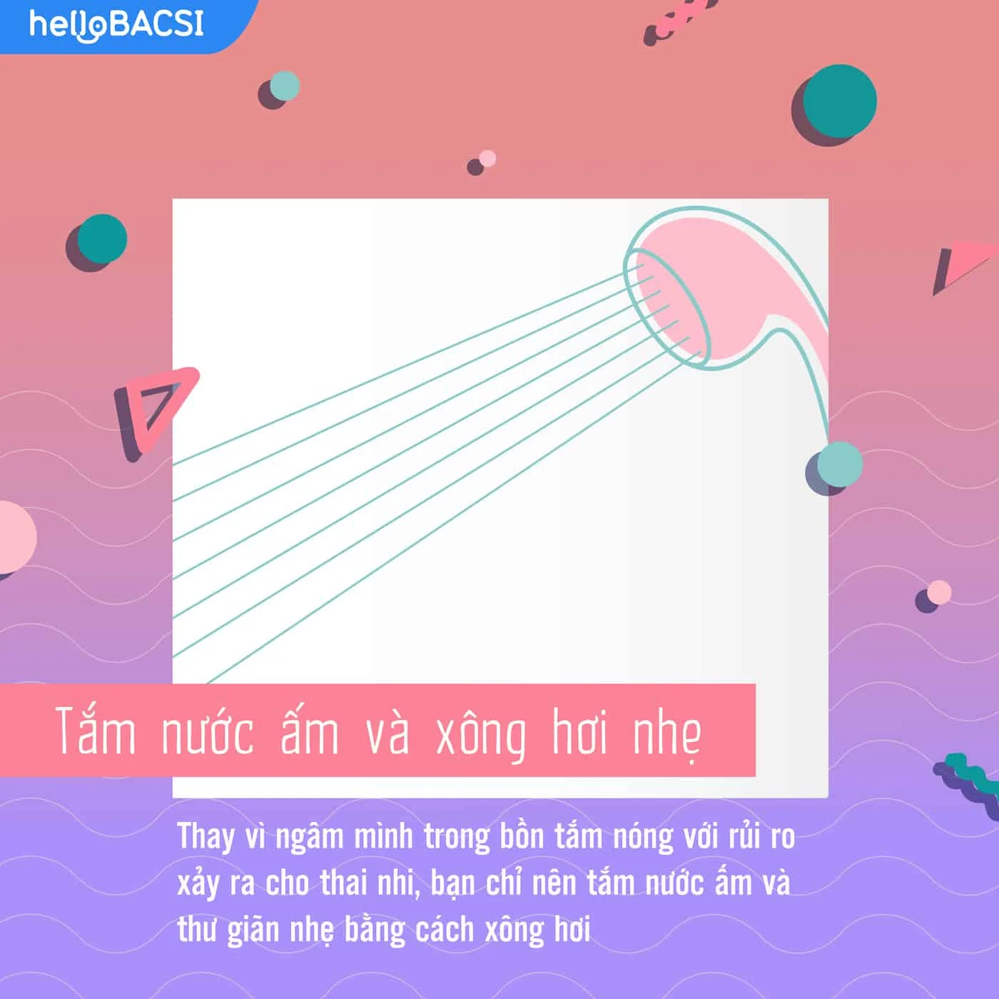 Xông hơi và tắm nước ấm