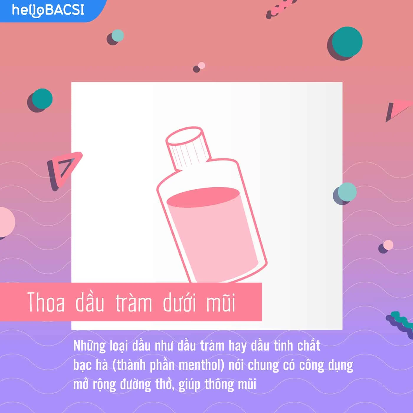 Sử dụng dầu tràm trị cảm cúm cho bà bầu