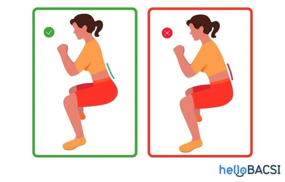 tư thế squat đúng