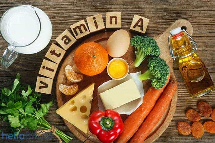 ăn gì mau lành vết thương: thức ăn giàu vitamin A