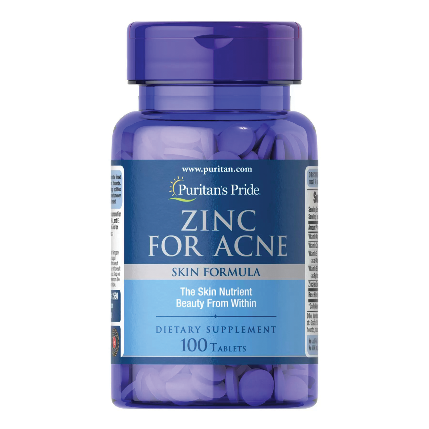 viên uống đẹp da trị mụn zinc for acne